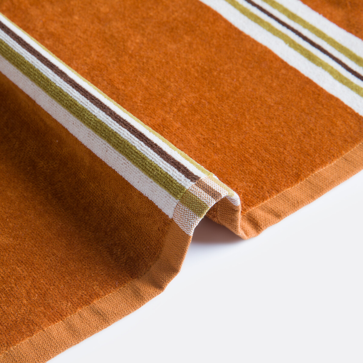 Drap de plage éponge velours, Veniza caramel, LA REDOUTE INTERIEURS