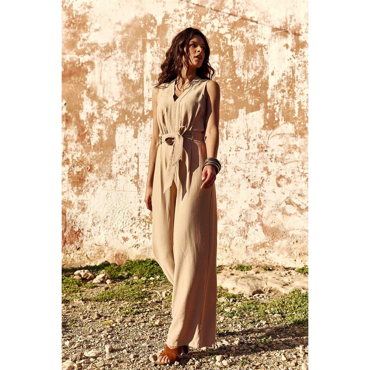 Ärmelloser Jumpsuit, LAURENE beige, LA PETITE ETOILE