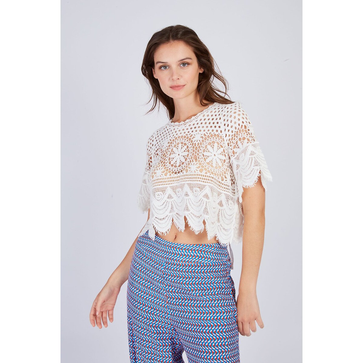 Elka Crochet Jumper white, DERHY