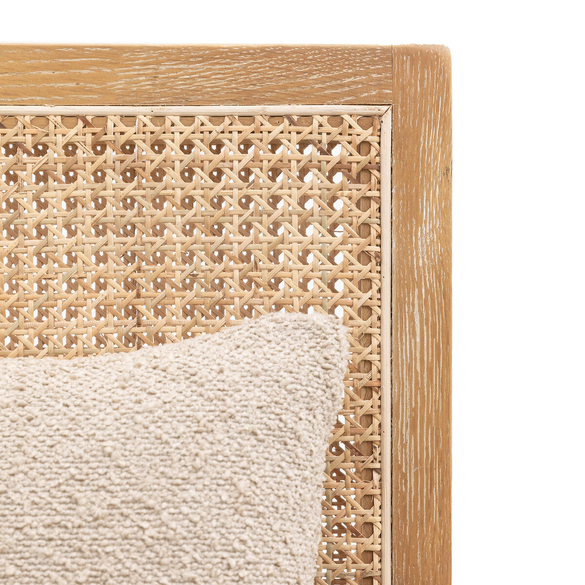 Satara Rattan Armchair with Boucle Cushions natural, ÉDITÉ