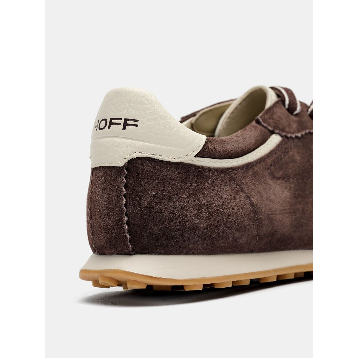 Zapatillas de piel BRIDGE FL CHOCOLAT marrón, HOFF