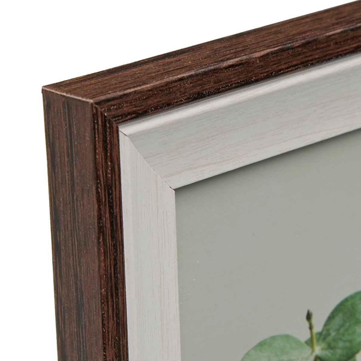 Cadre photo mural ou à poser bois et blanc 15x20cm bois, VERSA