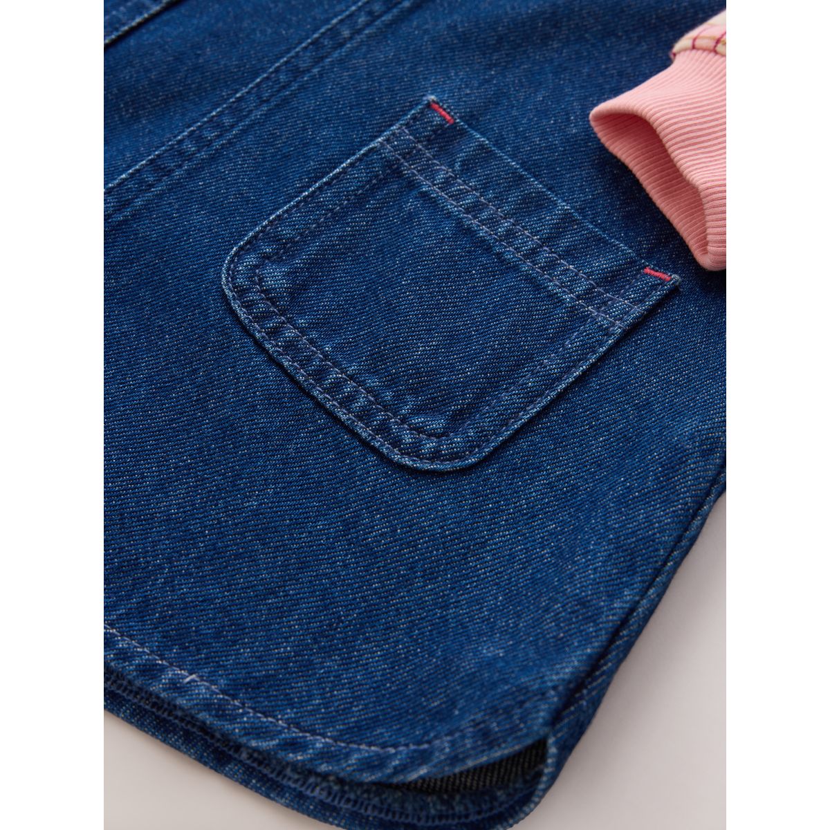 Robe en jean à manches raglan impression cerise, NEXT