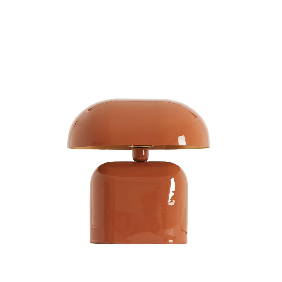 Lampe À Poser Métal TODD orange foncé, LIGHT & LIVING 