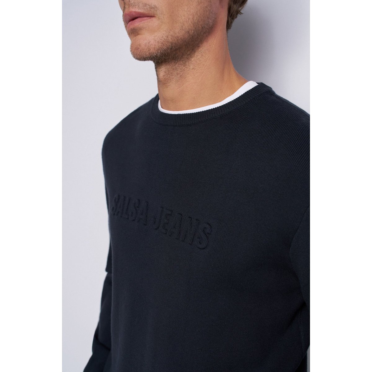 SWEAT AVEC LOGO bleu foncé, SALSA JEANS