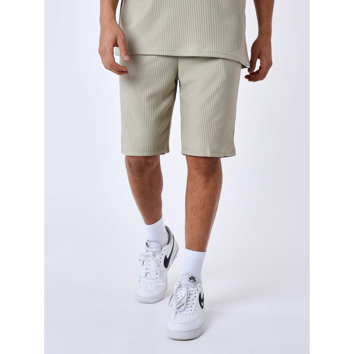 Short uni texturé kaki, PROJECT X