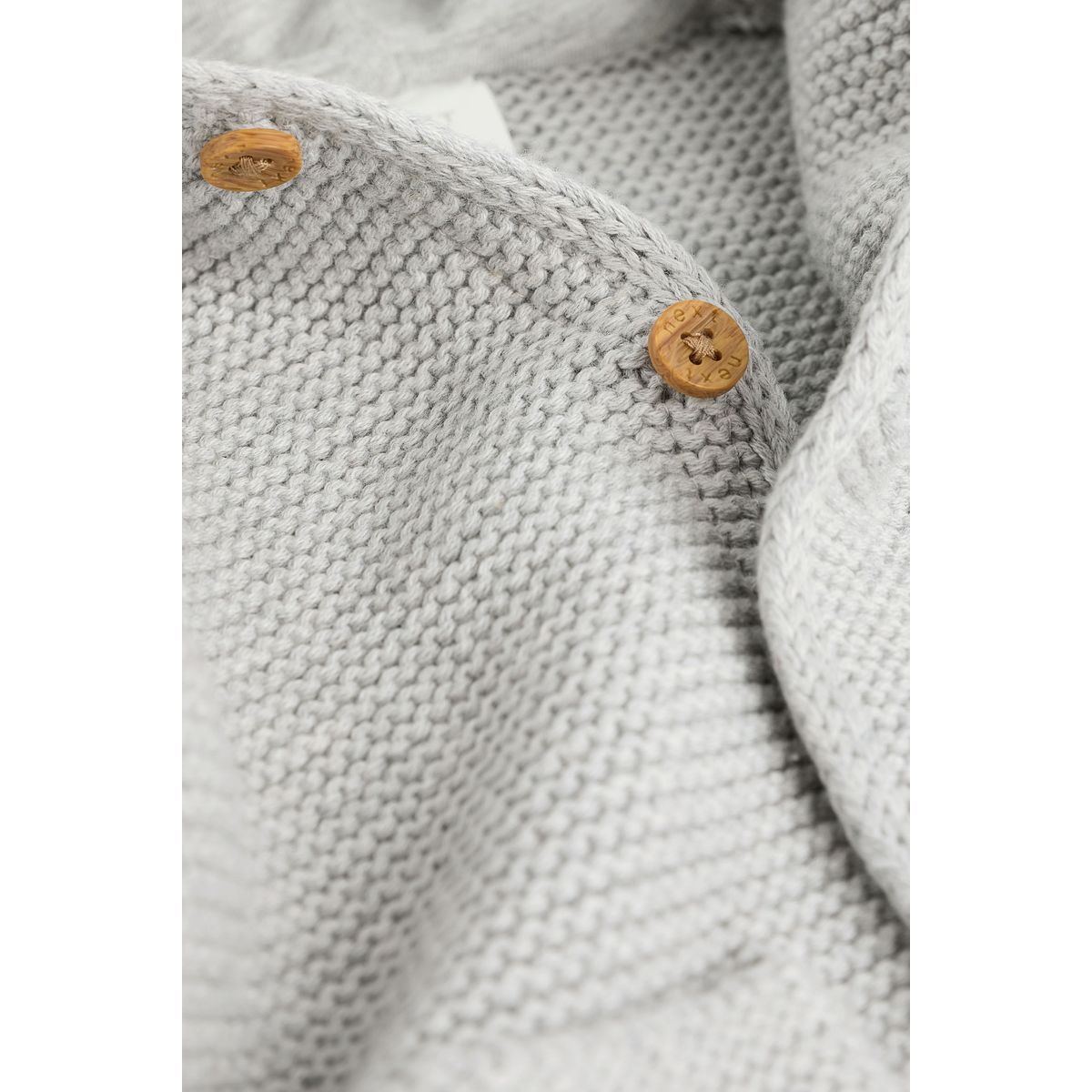 Cardigan à capuche en maille pour bébé gris, NEXT