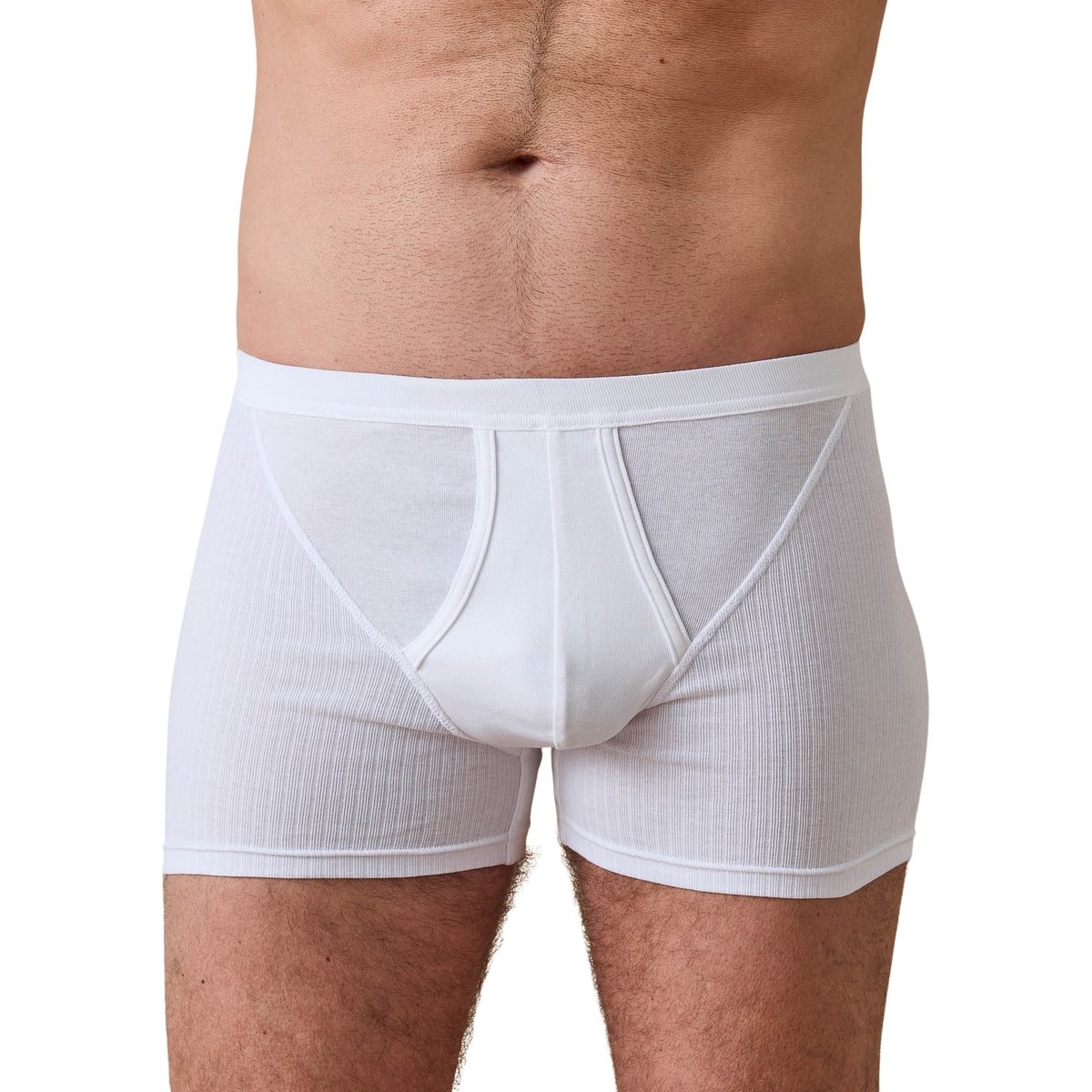 Lot de 4 boxers en coton blanc, DAXON