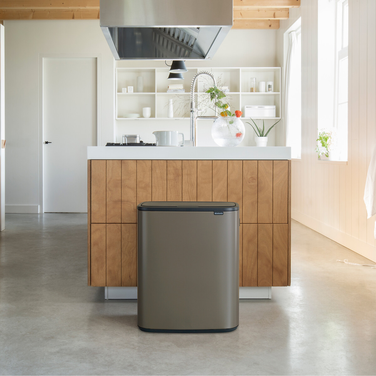 Bo Touch Bin, 2 x 30L platinum, BRABANTIA