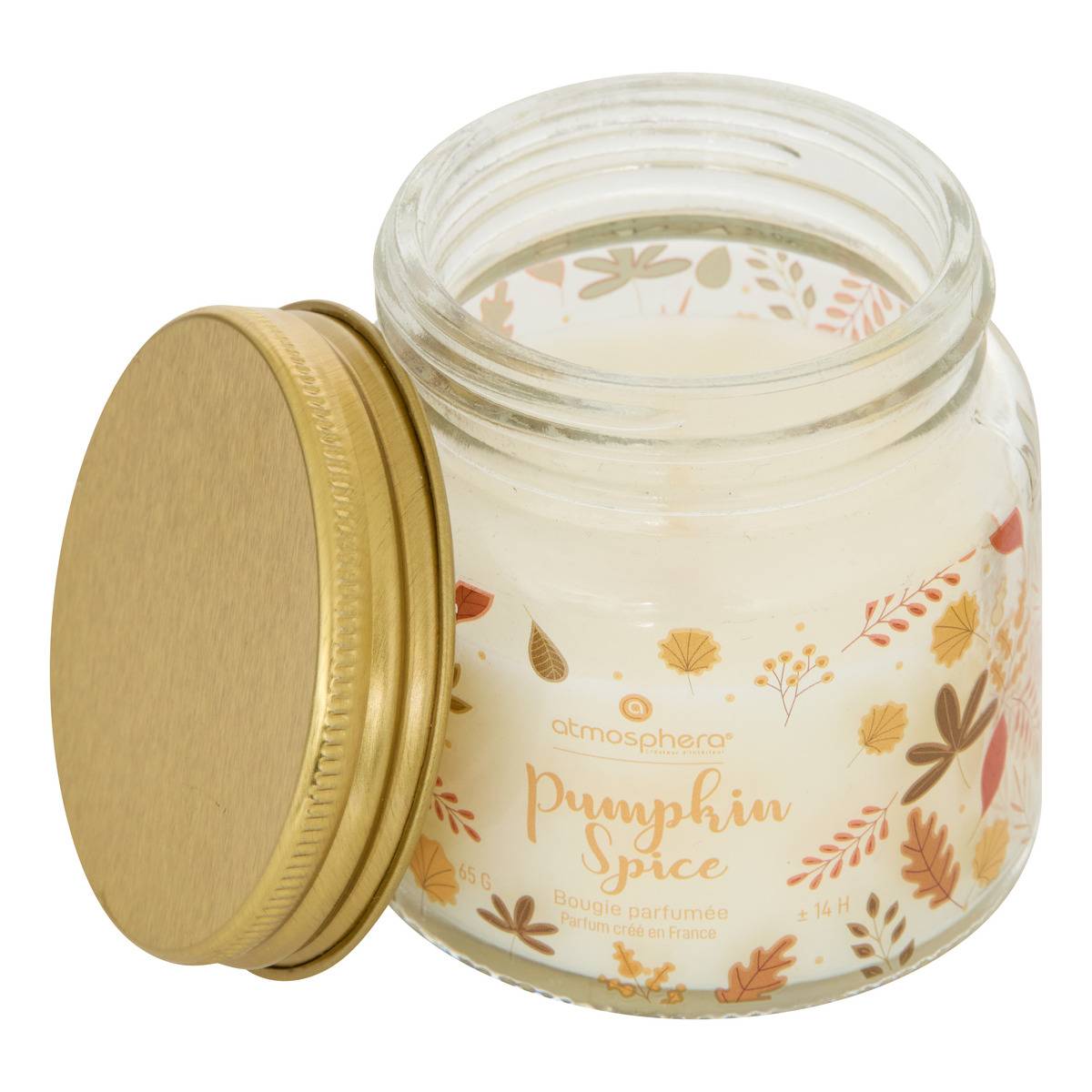Bougie parfumée Leka 65 g orange, FEERIC LIGHTS & CHRISTMAS