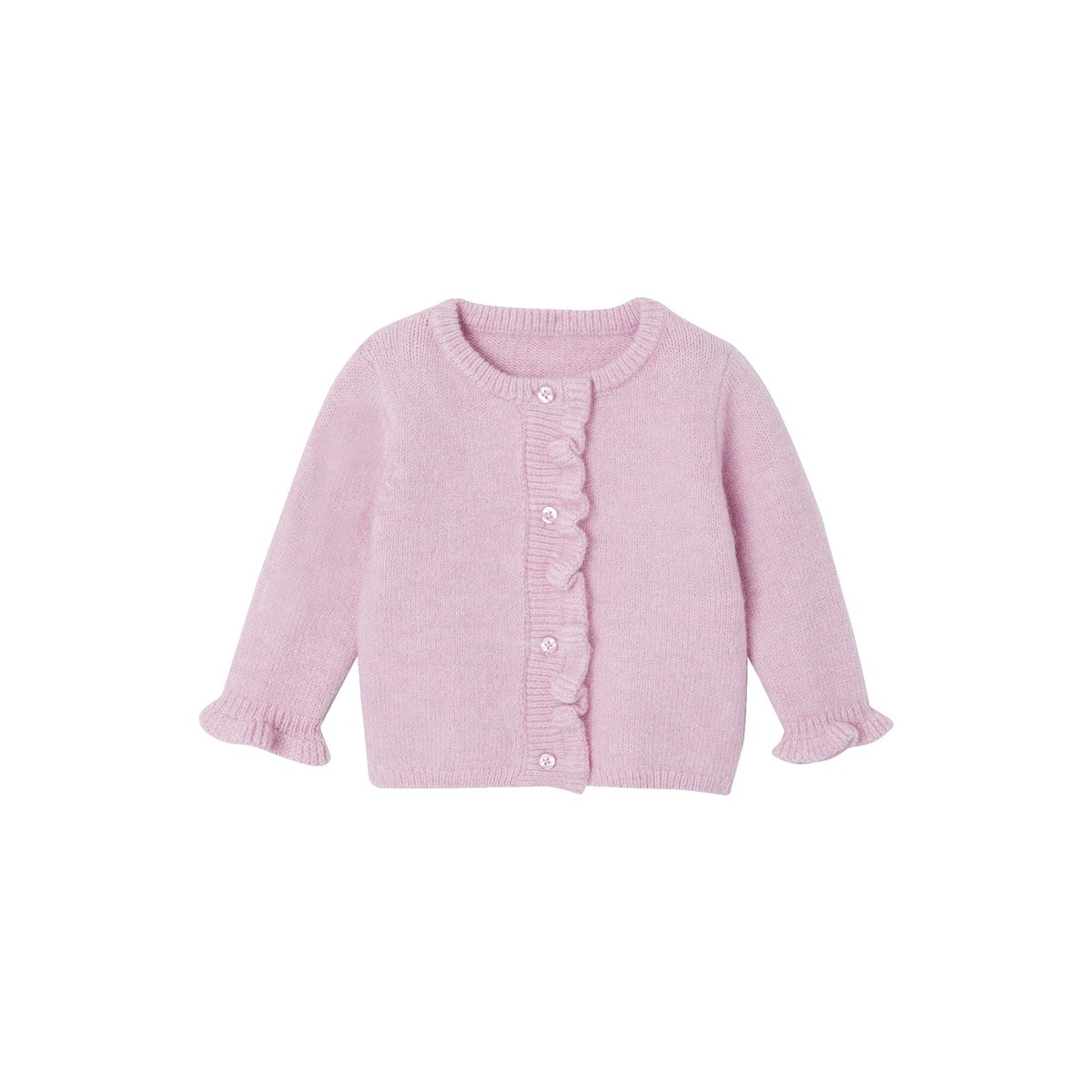 Gilet manches longues rose, VERTBAUDET