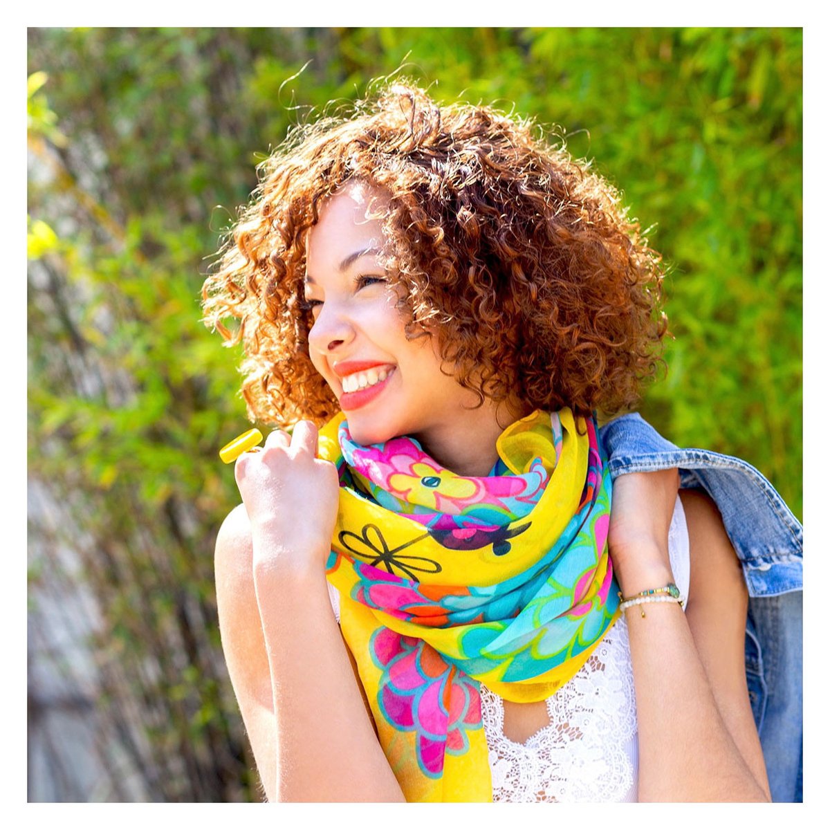 Foulard paréo Balade dahlia, PYLONES