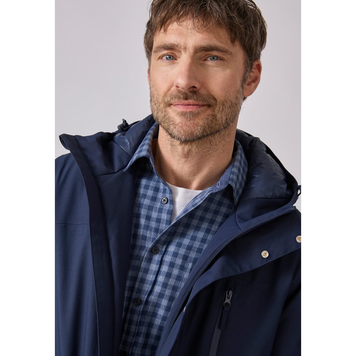 Parka RainProtect Thermolactyl bleu marine, DAMART