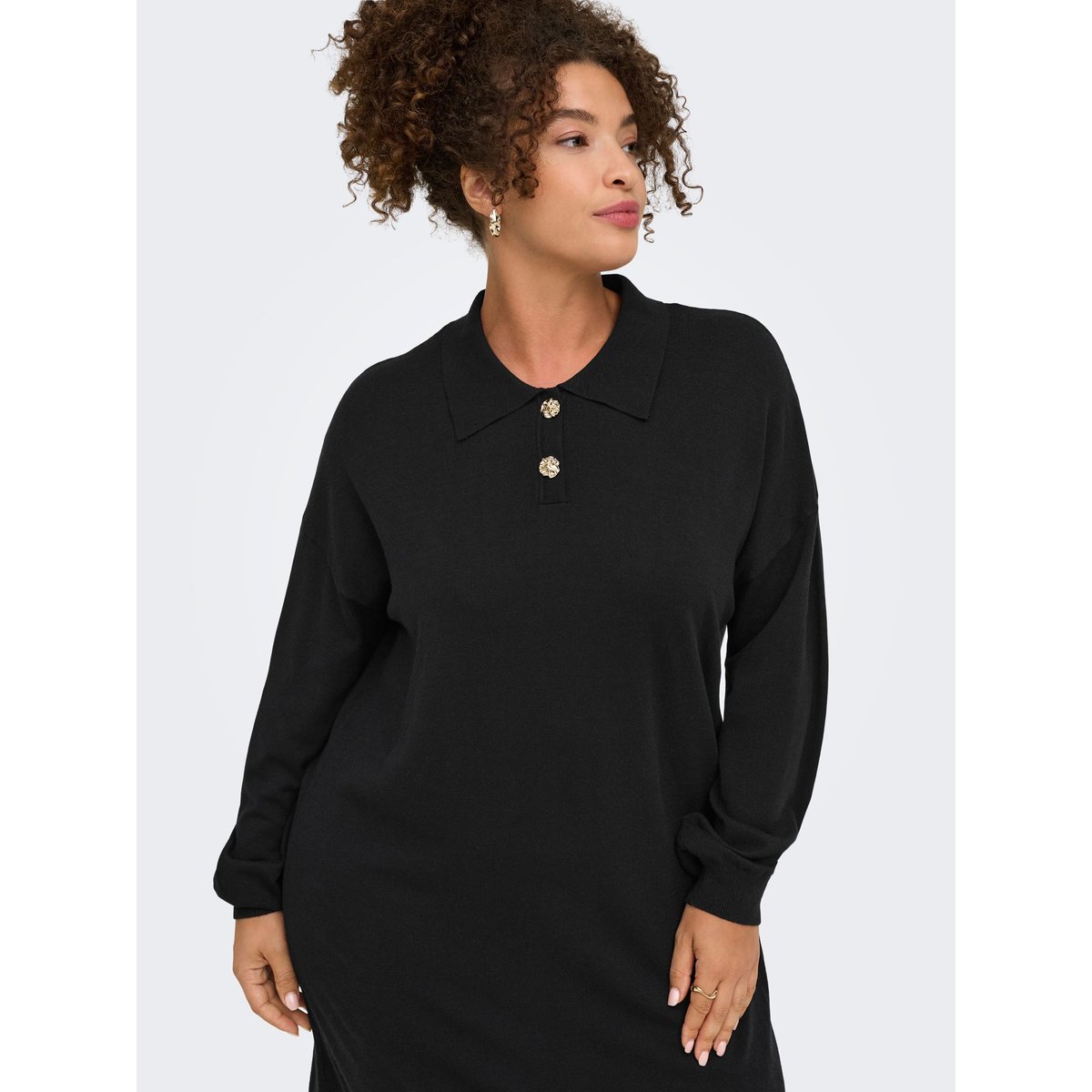 Robe En Maille black 1, ONLY CARMAKOMA