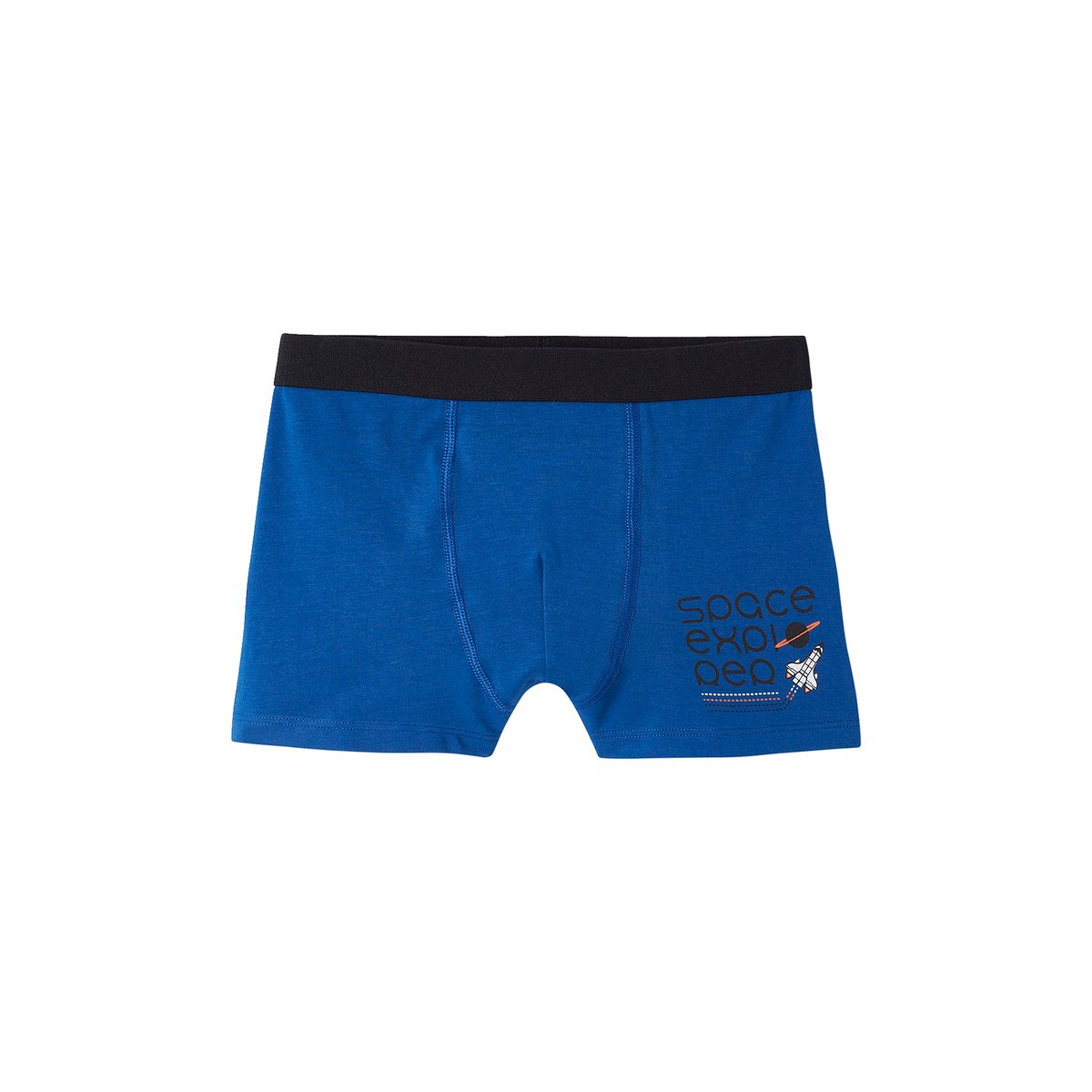 Lot de 5 boxers stretch espace bleu roi, VERTBAUDET