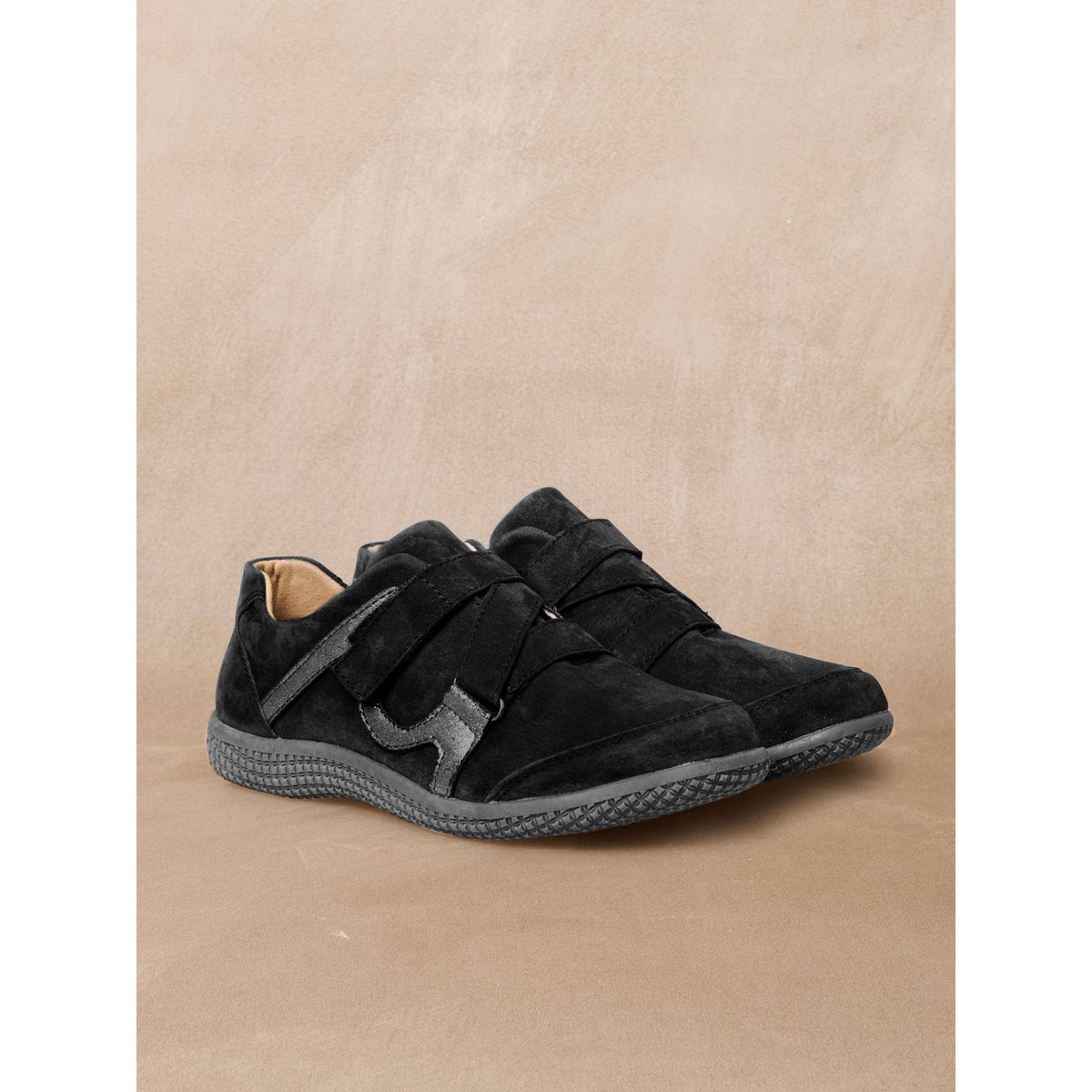 Derbies scratch semelle amovible noir, PEDICONFORT