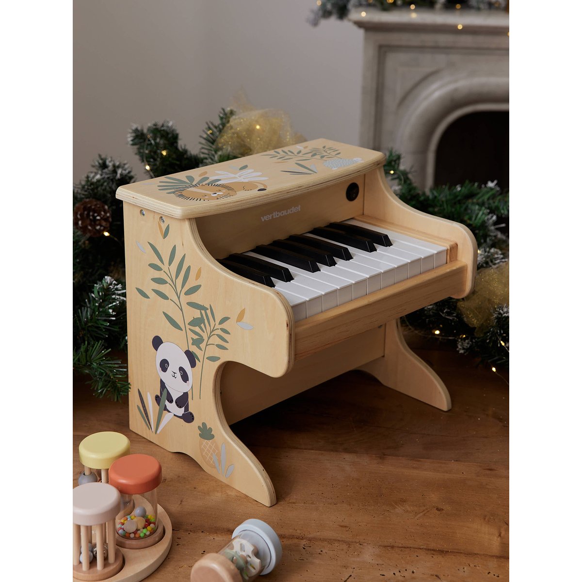 Piano électronique TANZANIE en bois FSC® beige, VERTBAUDET