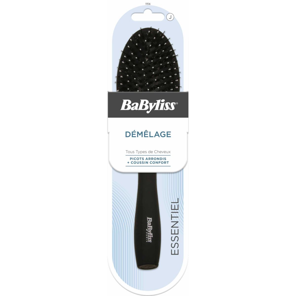 Brosse à cheveux Brosse pneumatique plastique picots couleur unique, BABYLISS