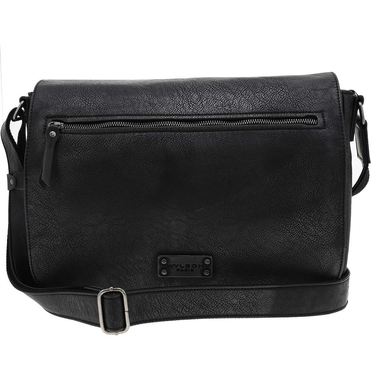 Sacoche cuir noir, WYLSON