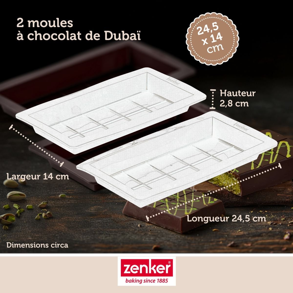 Set de 5 ustensiles de pâtisserie moule SPÉCIAL CRÉATIVE brun, ZENKER