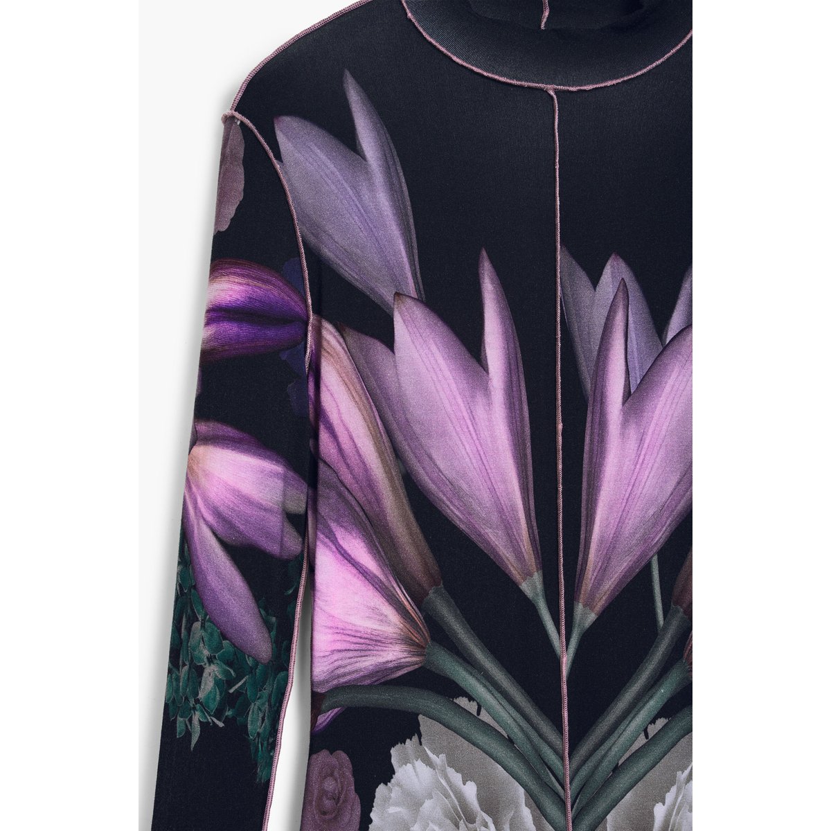 Robe longue miroir noir, DESIGUAL