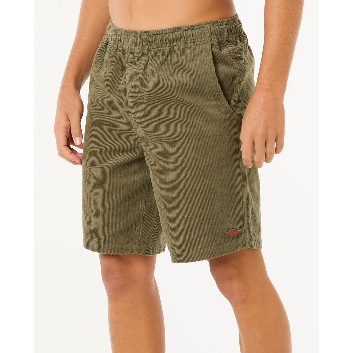 Short CLASSIC SURF CORD VOLLEY olive poussiéreux, RIP CURL