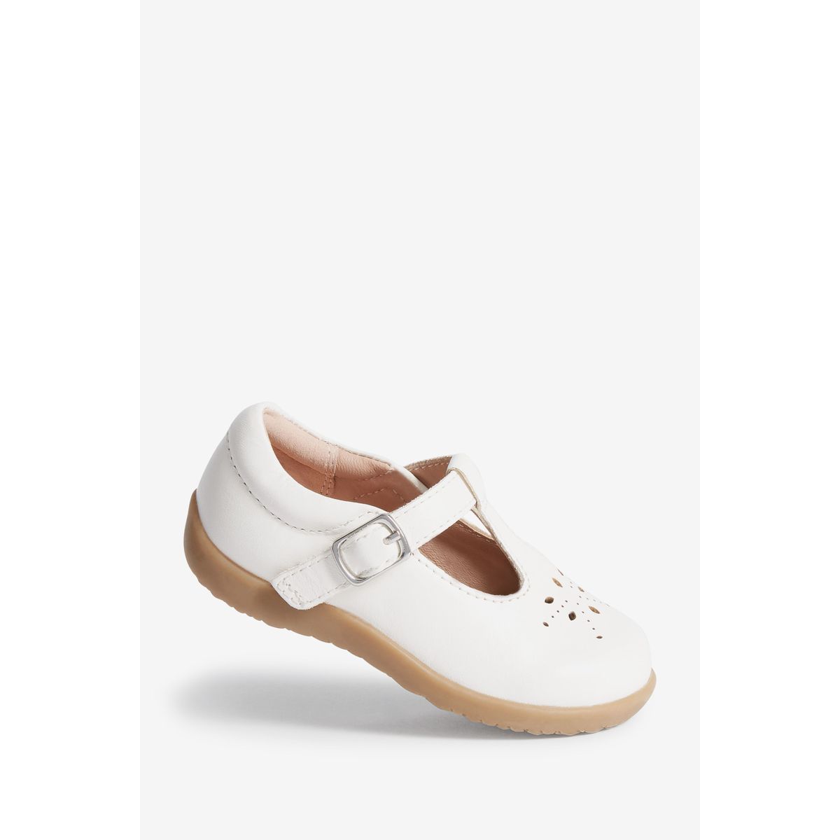 Chaussures salomé premiers pas pointure large blanc, NEXT