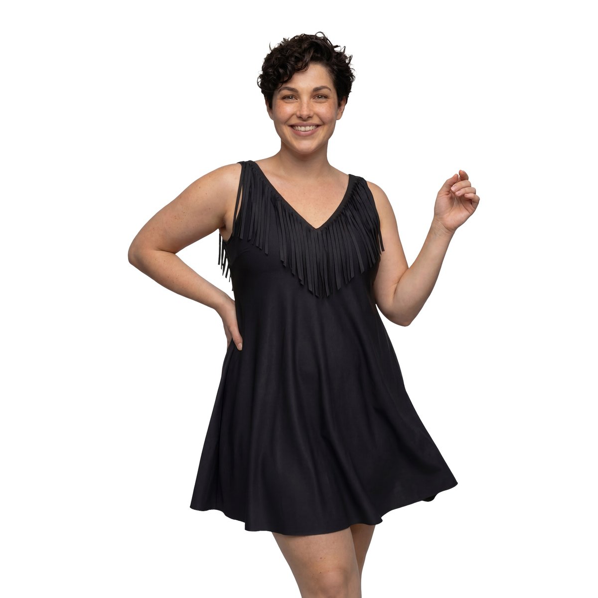 Robe de bain à bonnets souples et armatures. noir, ULLA POPKEN