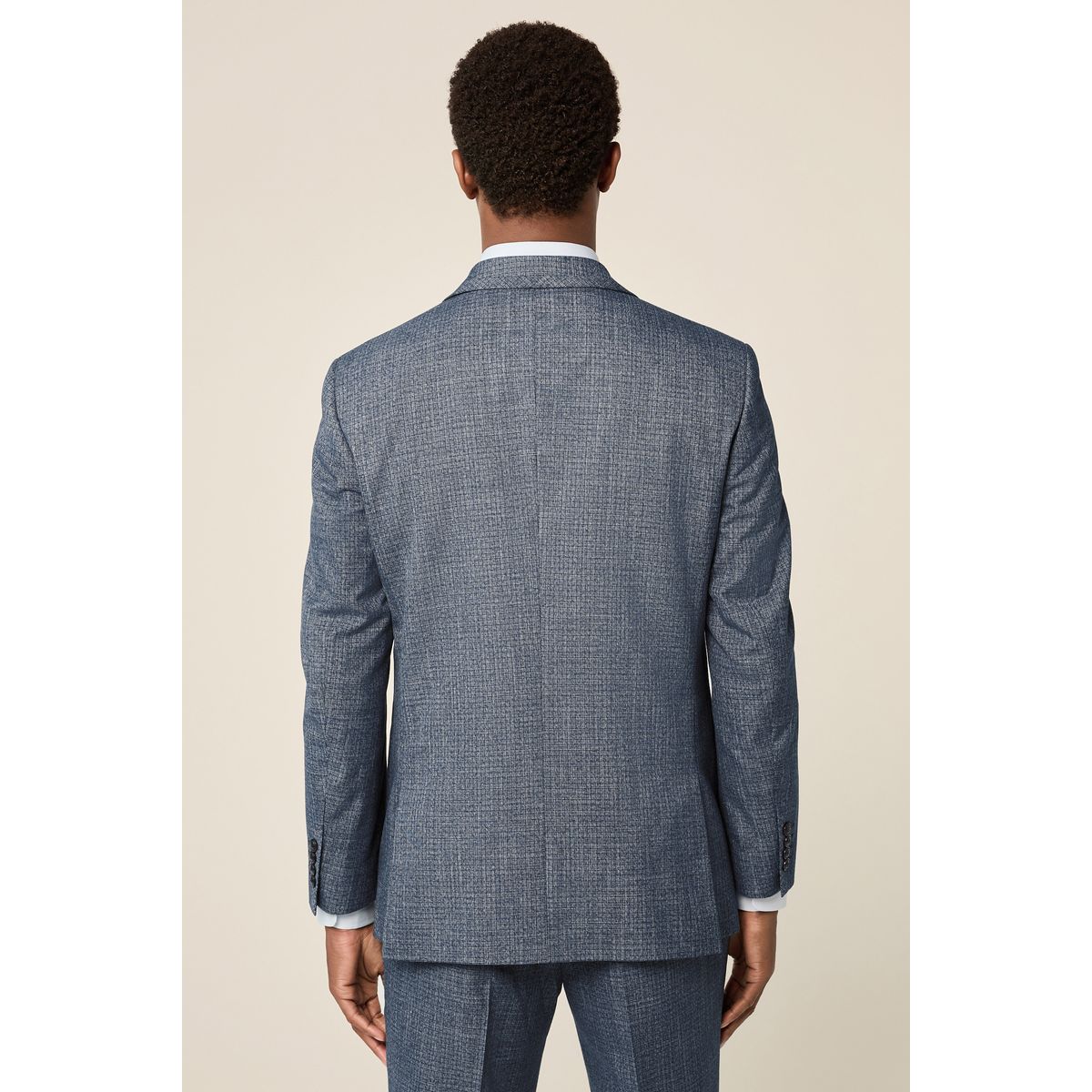 Veste de costume texturée à liseré bleu, NEXT