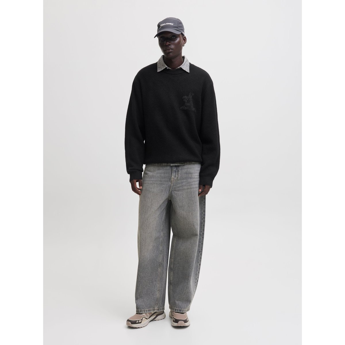 Pull En Maille black 1, JACK & JONES