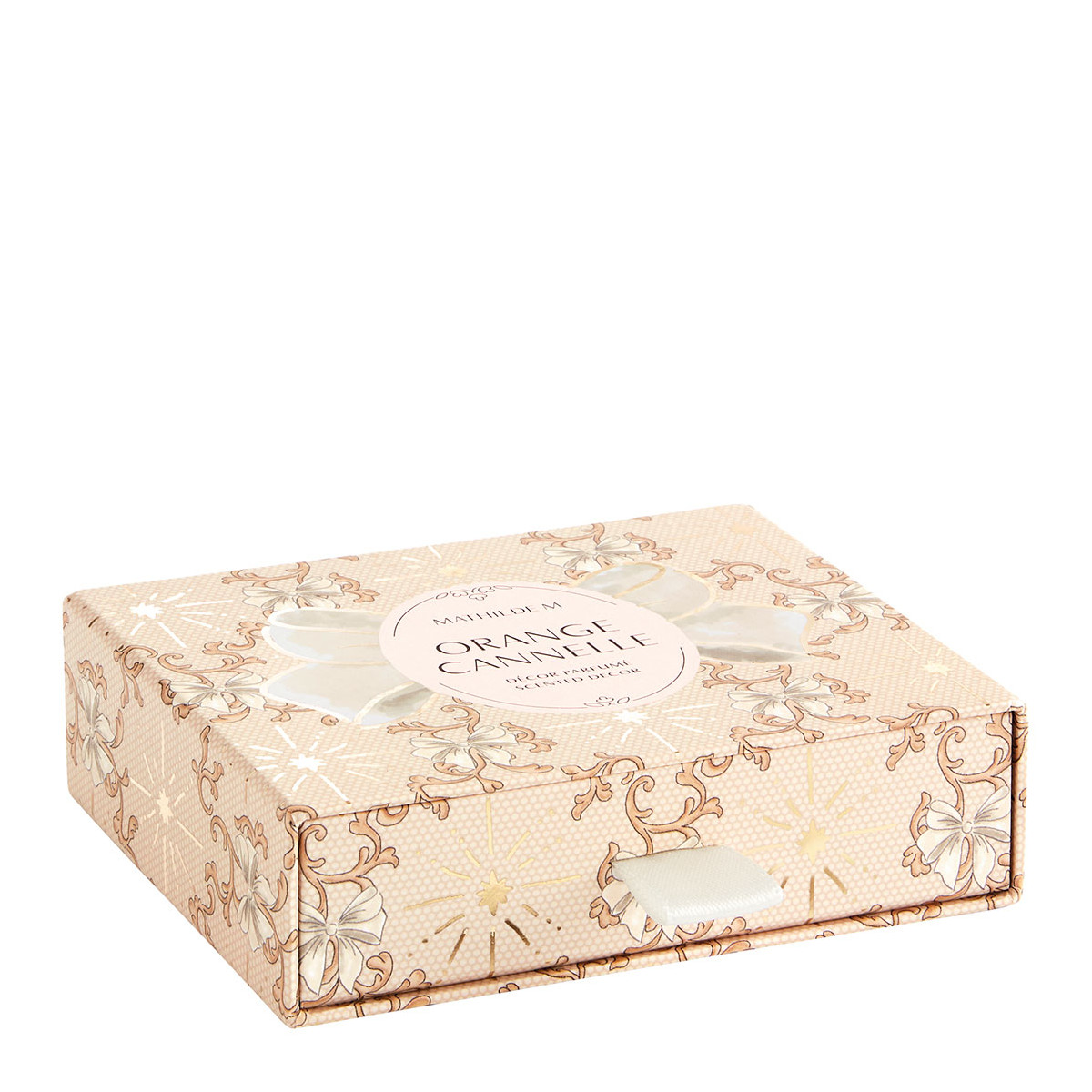 Décor parfumé et concentré Orange Cannelle RUBANS DE FÊTE blanc, MATHILDE M