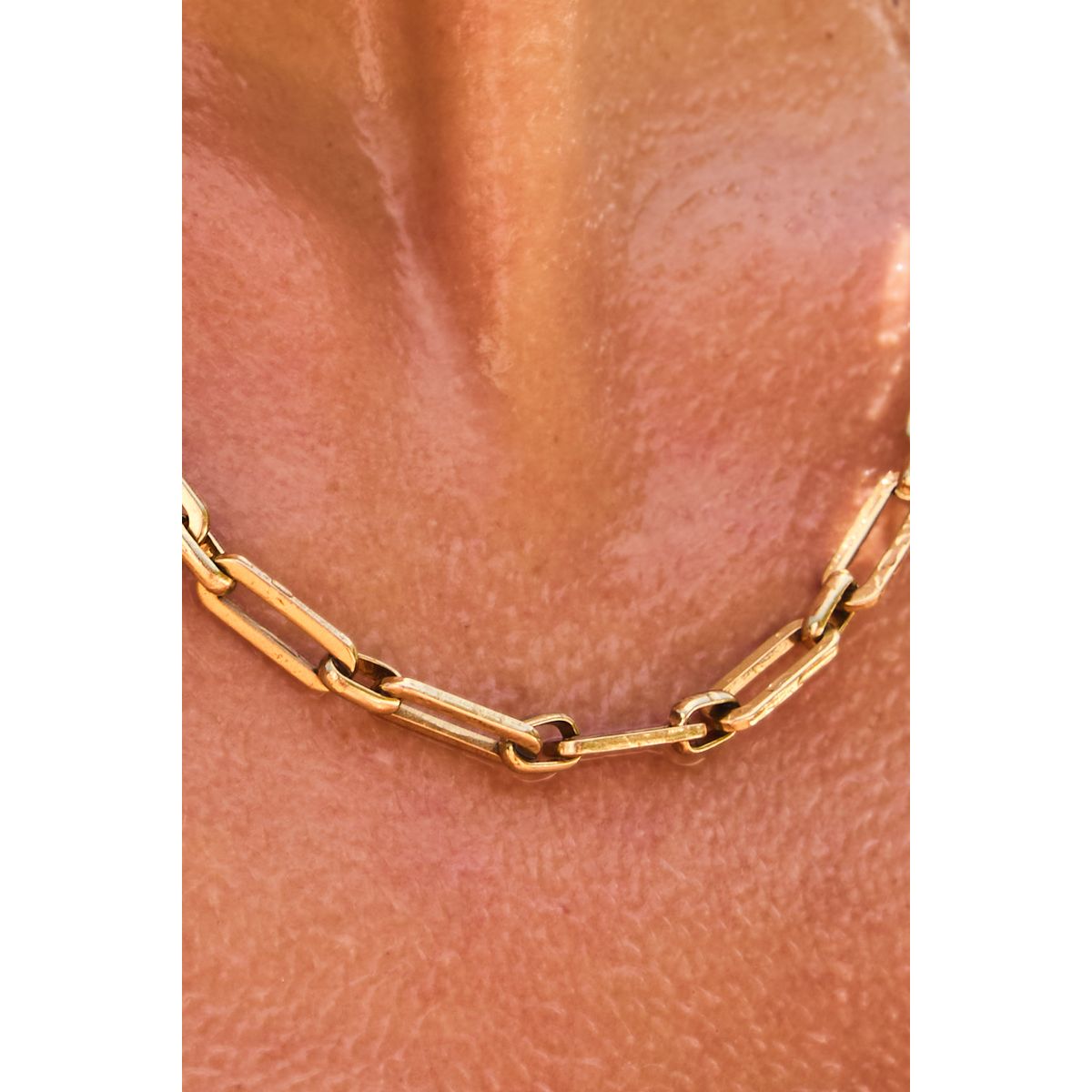Collier chaîne en acier inoxydable doré, NEXT