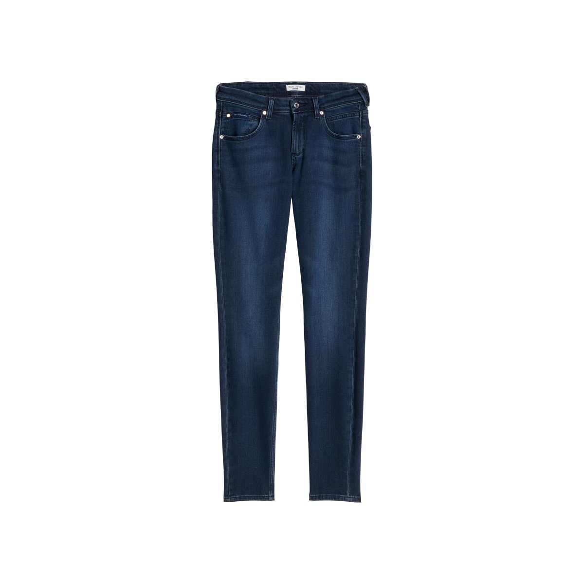 Jeans modèle Alva slim en mélange de coton organique et de lyocell bleu foncé, MARC O’POLO DENIM