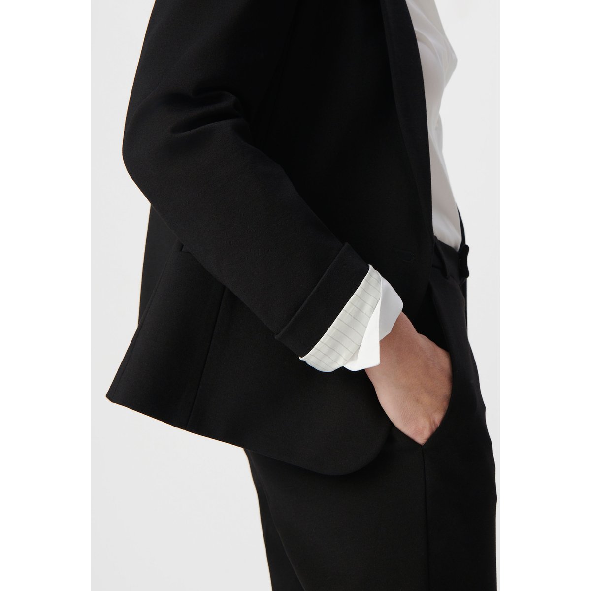 Veste de costume maille Milano BUSINESS COLLECTION noir, IKKS