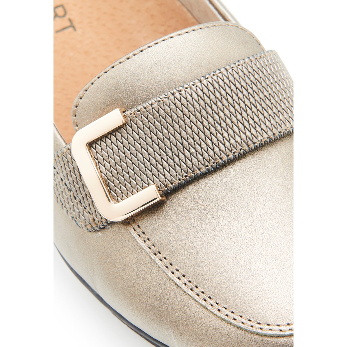 Mocassins à boucle fantaisie Amortyl marron coloris bronze, DAMART