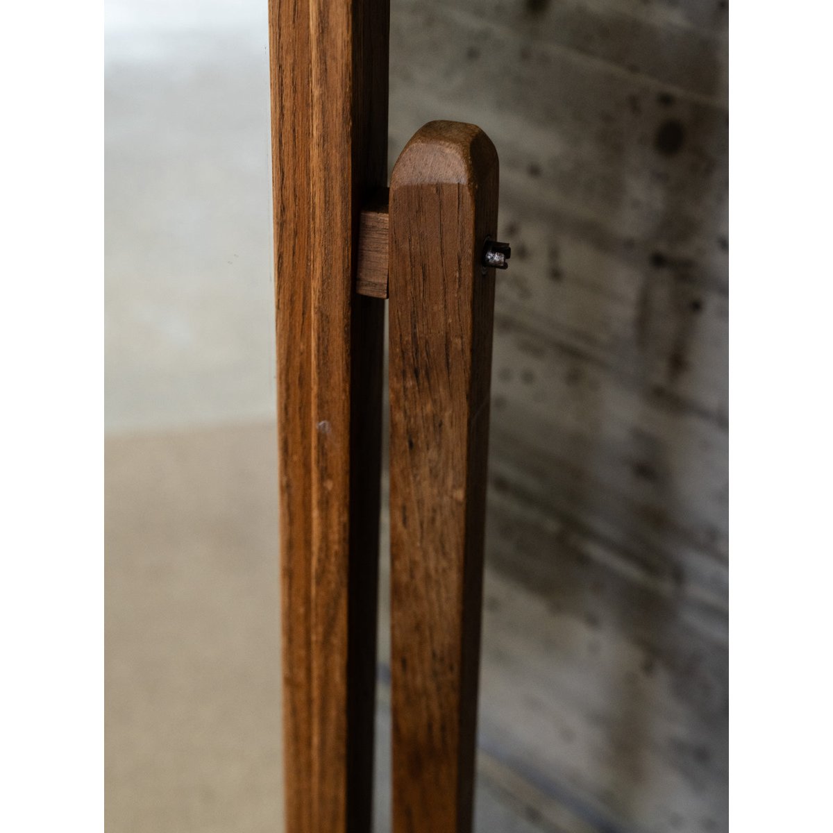 Miroir psyché en chêne massif Georges N°1174 - Bon état bois foncé, DEBONGOUT