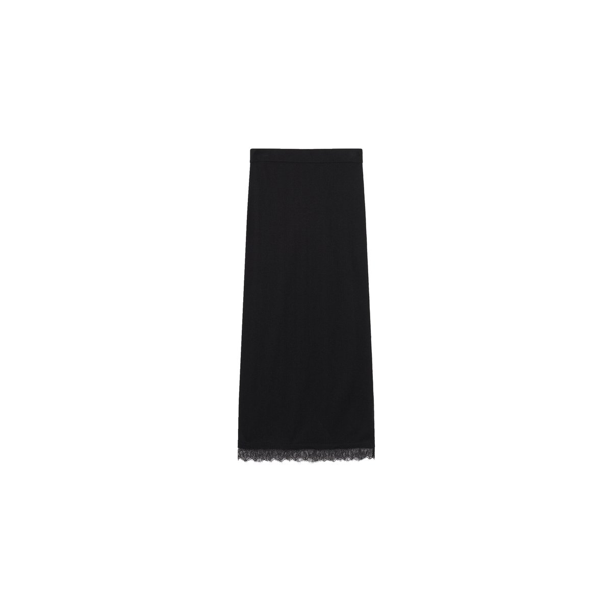 Jupe ajustée en maille JCLAUDINE noir, CAROLL