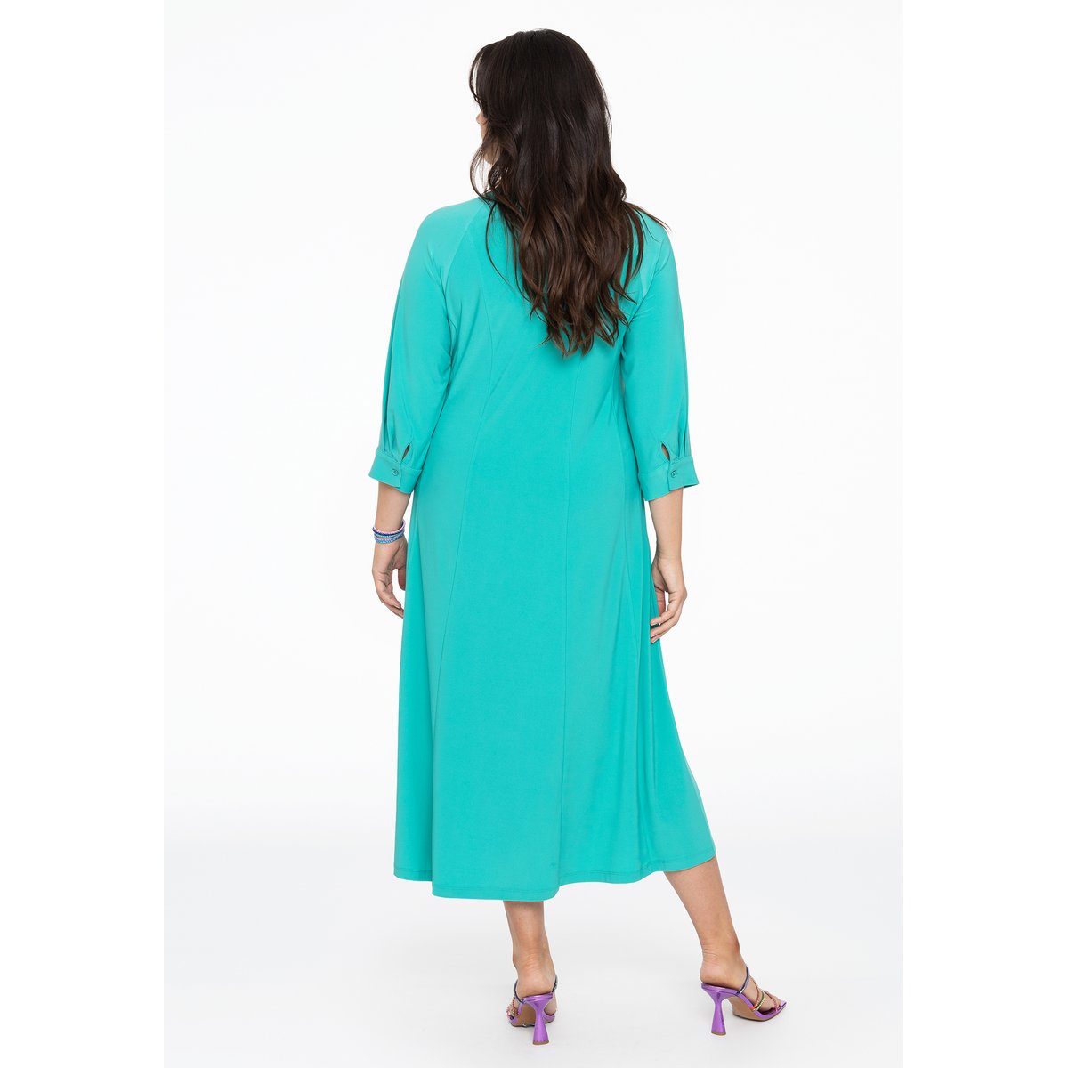 Robe Avec des boutons turquoise, YOEK