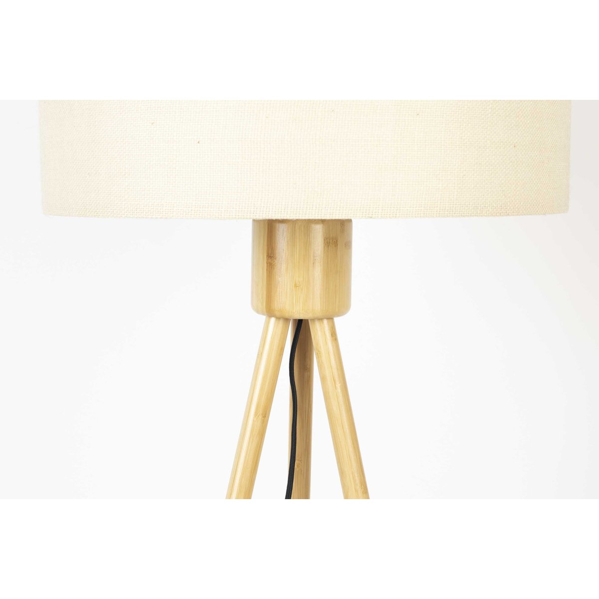 Lampadaire design en bois scandinave, LIN blanc, ZUIVER