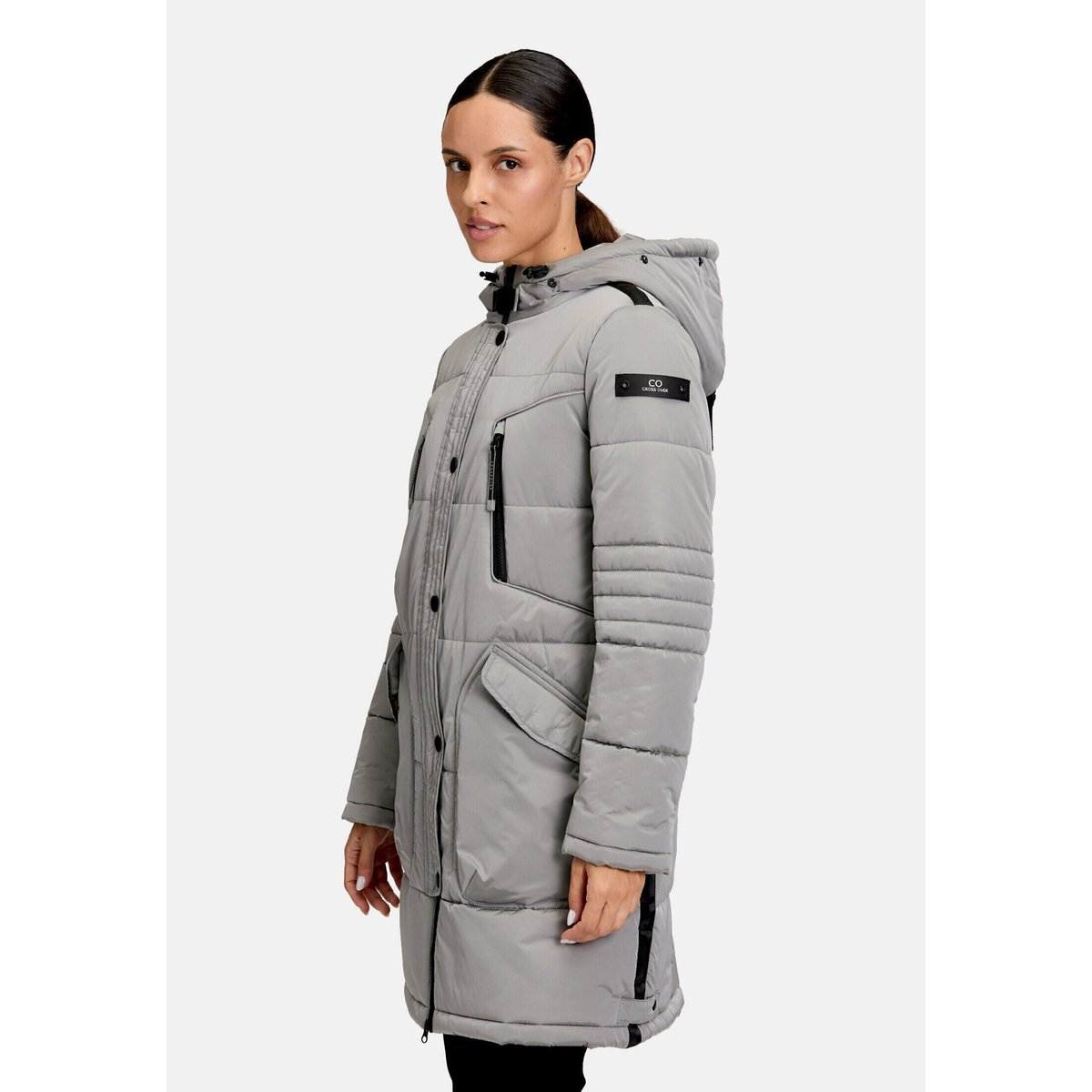 Veste matelassée à capuche quicksilver, BETTY BARCLAY