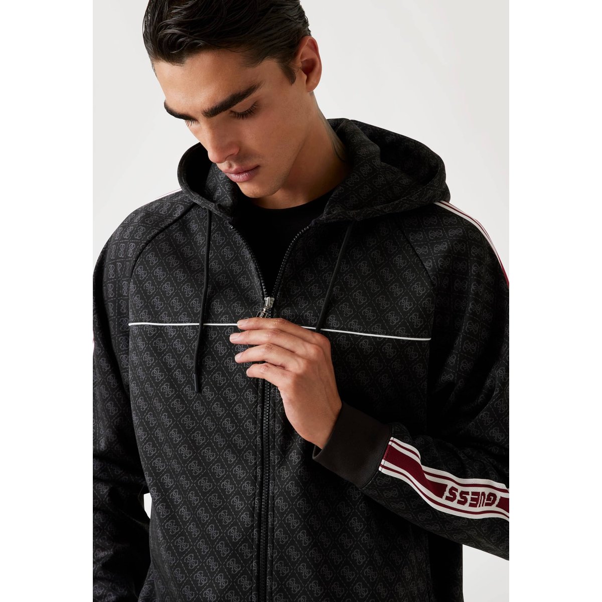 Sweat-Shirt À Logo 4G Coupe Regular noir multi, GUESS