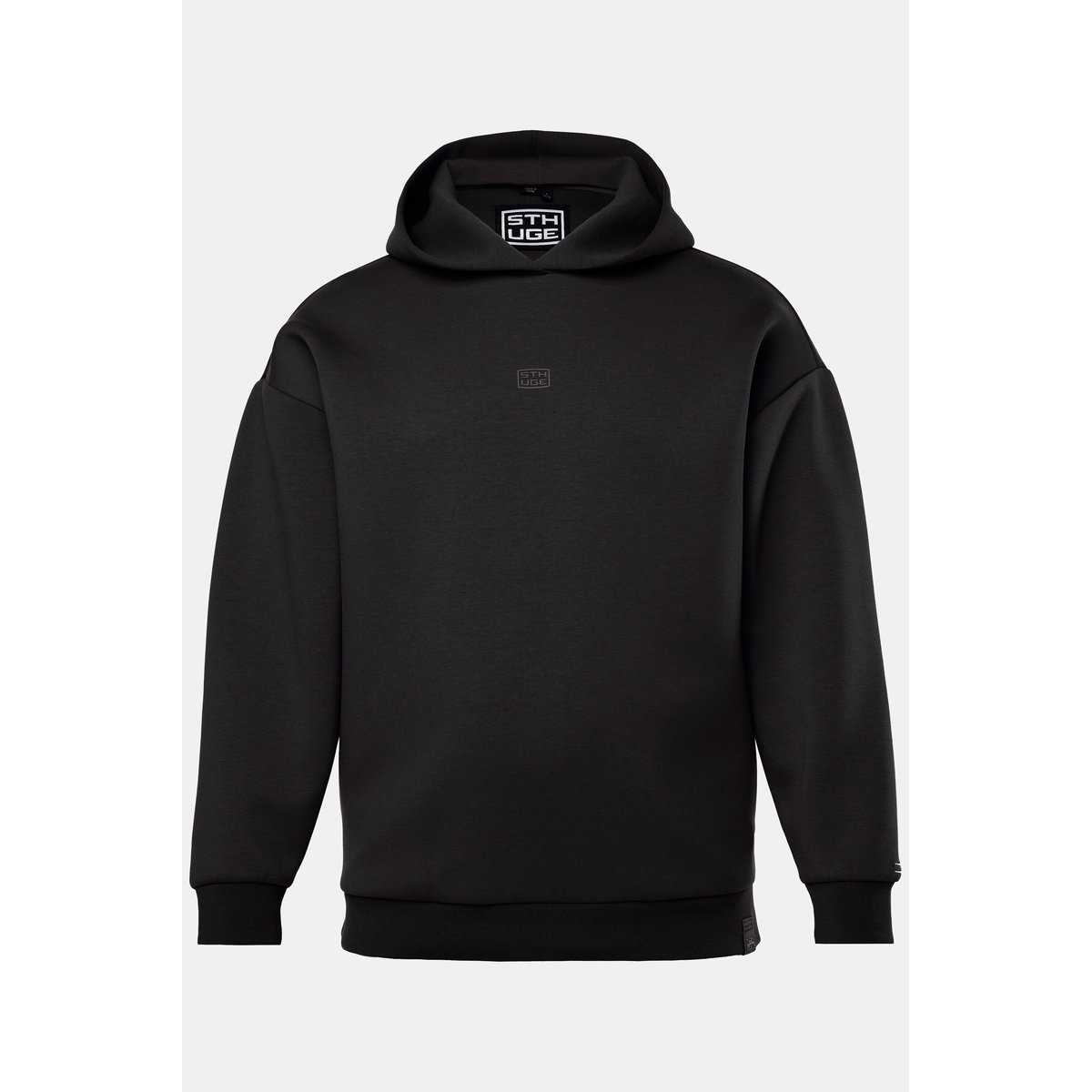 Sweat-shirt à capuche noir, STHUGE
