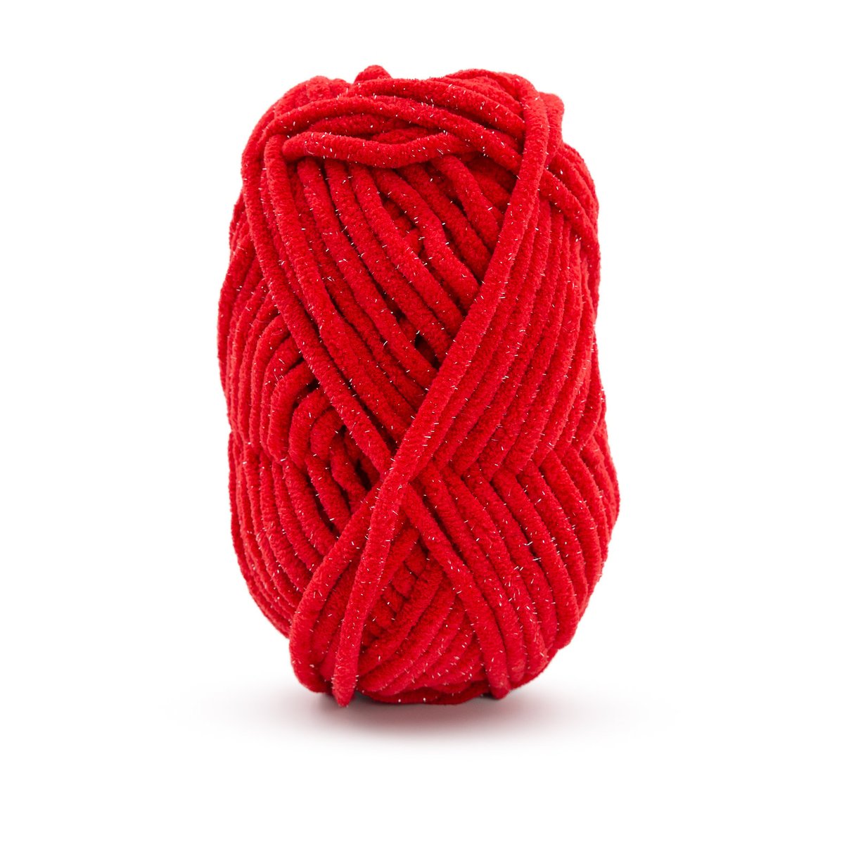 Pingo Chenille Glitter rouge, PINGOUIN