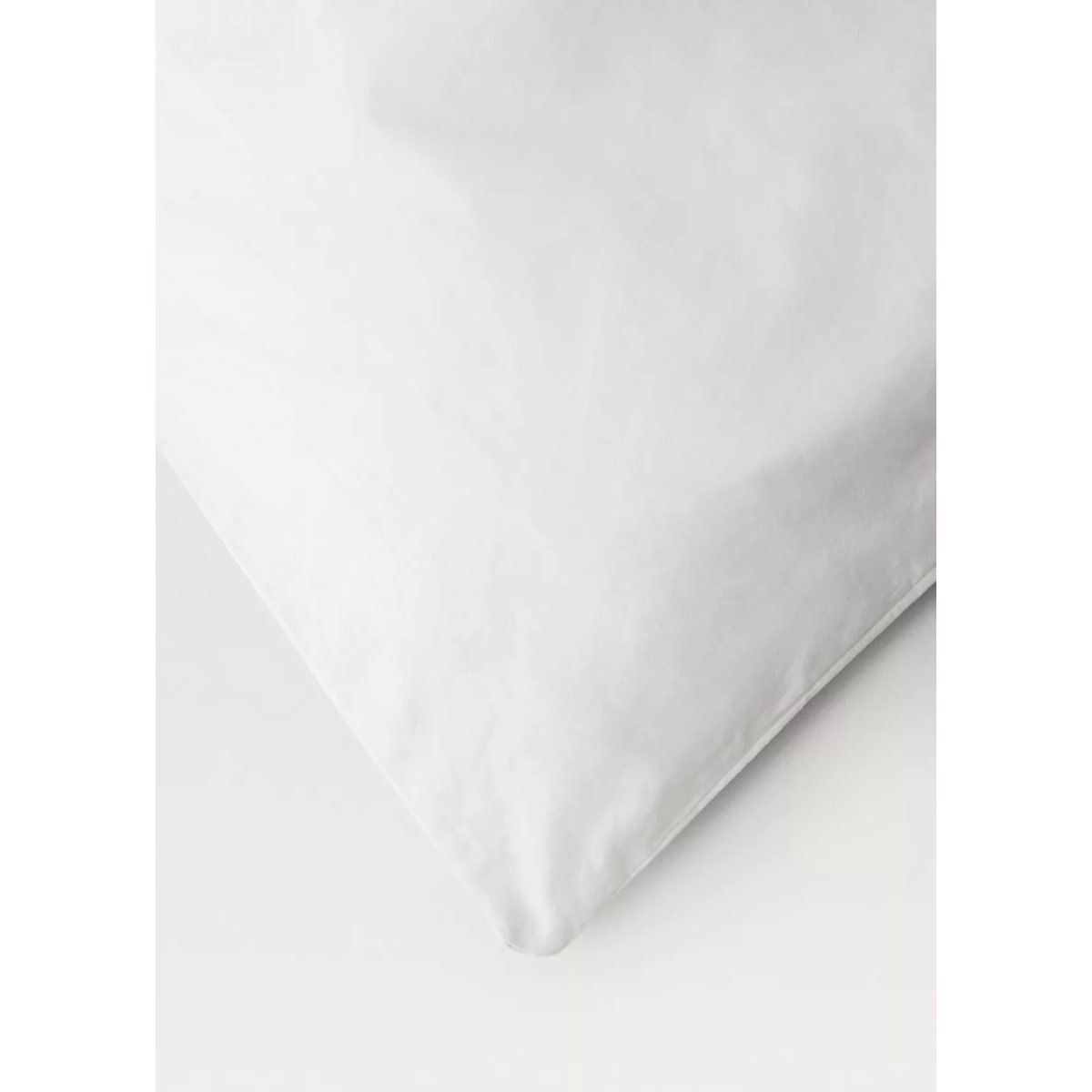 Housse de couette percale de coton lit 150/160 cm blanc, MANGO HOME