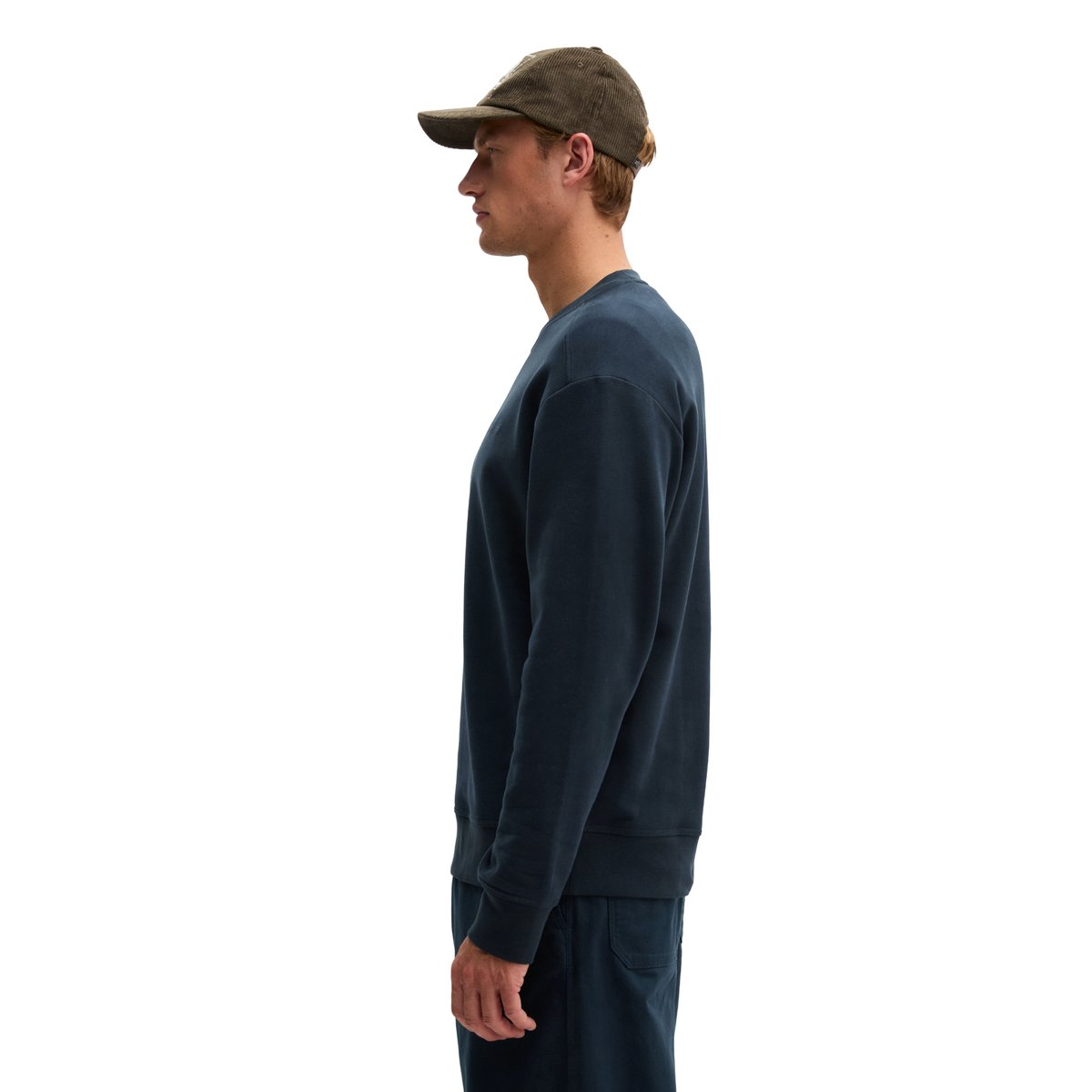 Sweat-shirt ample en coton bio doux bleu foncé, MARC O'POLO