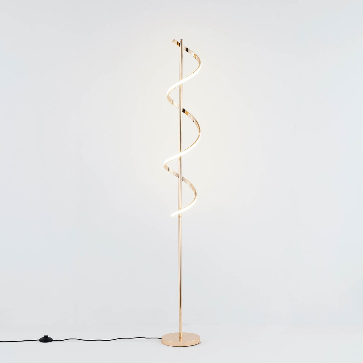 Lampadaire au design saisissant - SIMARIA doré rose, KOSILUM