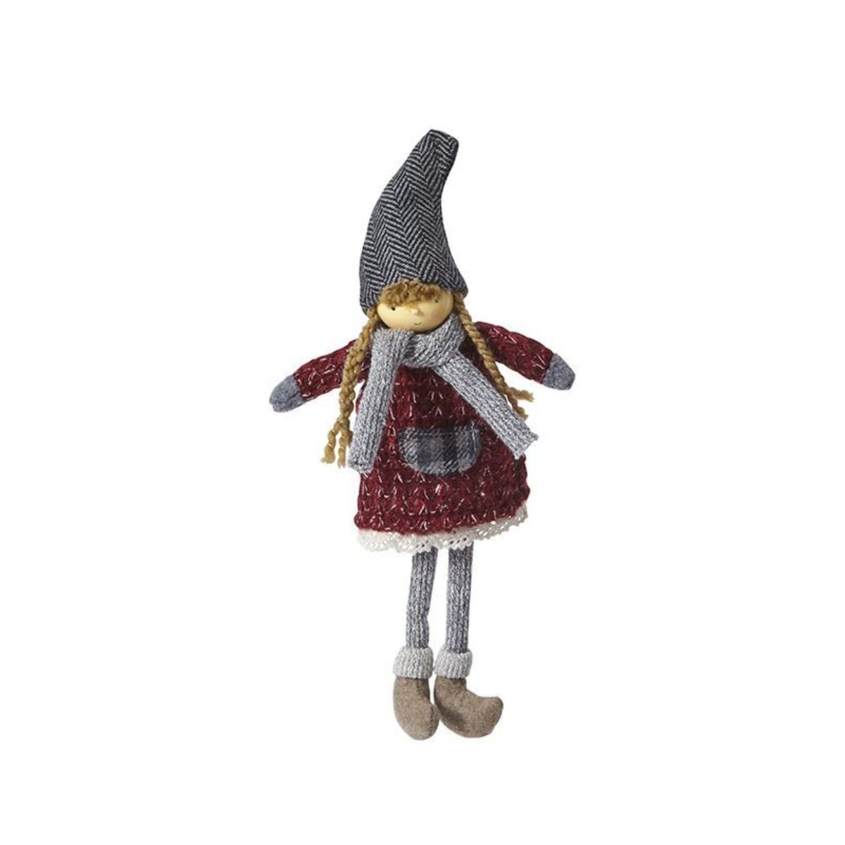 Figurine de noël fillette olaf à suspendre de noël décorative H24 OLAF rouge, SIA