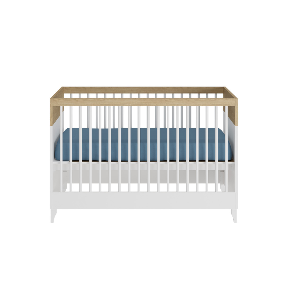 Mini Chambre bébé DIXIE blanc et bois, AKITEN RETAIL