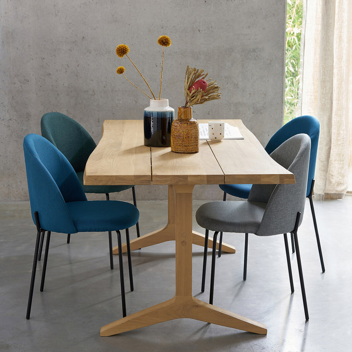 Confezione da 2 sedie NORDIE grigio, LA REDOUTE INTERIEURS