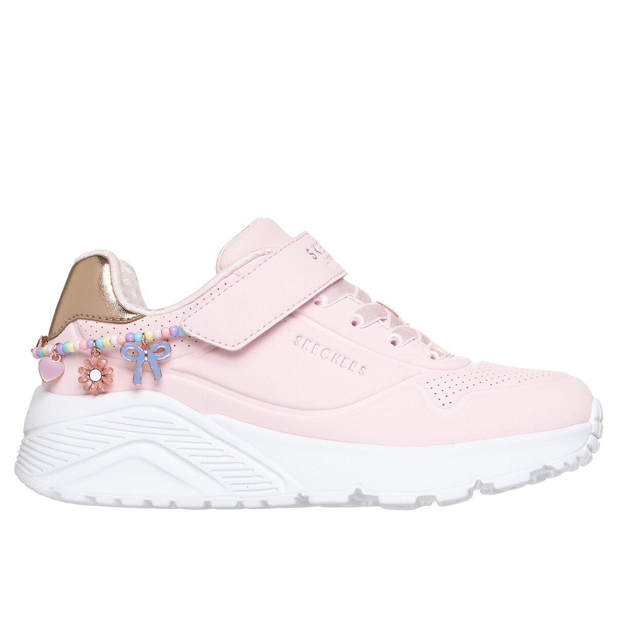Kids Uno Lite Charming Style Trainers pale pink, SKECHERS